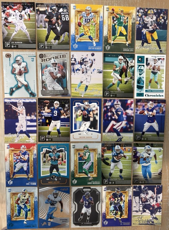 2020 Panini Chronicles Football Huge Rookie Lot Of 119, Burrow, Herbert, Etc!!