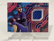 2025 Topps Series 2 City Connect Swatch Collection Pablo Lopez #CC-PL Blue /150