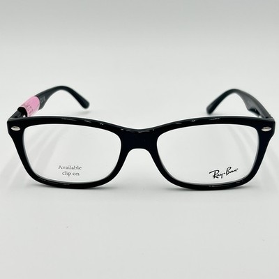 Ray-Ban RX5228 2000 Eyeglasses Frame Glossy Black Rectangular 53 17 140