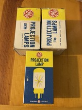 GE Projection Lamp DKM 21.5V 250 Watts Lot Of Three UNTESTED SOLD AS IS