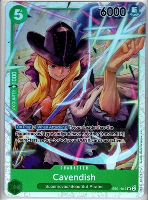 One Piece Cavendish #EB01-012 Super Rare Holo