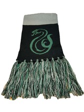 HARRY POTTER Mascot SLYTHERIN Black Gray Green SCARF Snake 74"L X 8" W