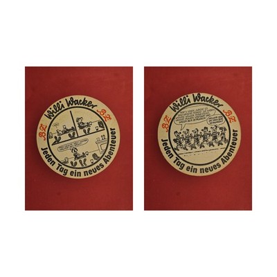 Willi Wacker my money is gone! brewery beer mat beer