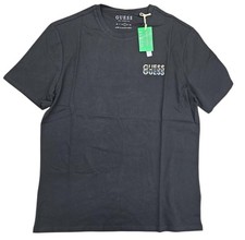 Guess JET BLACK Men's Round Neck T-shirt, US Large