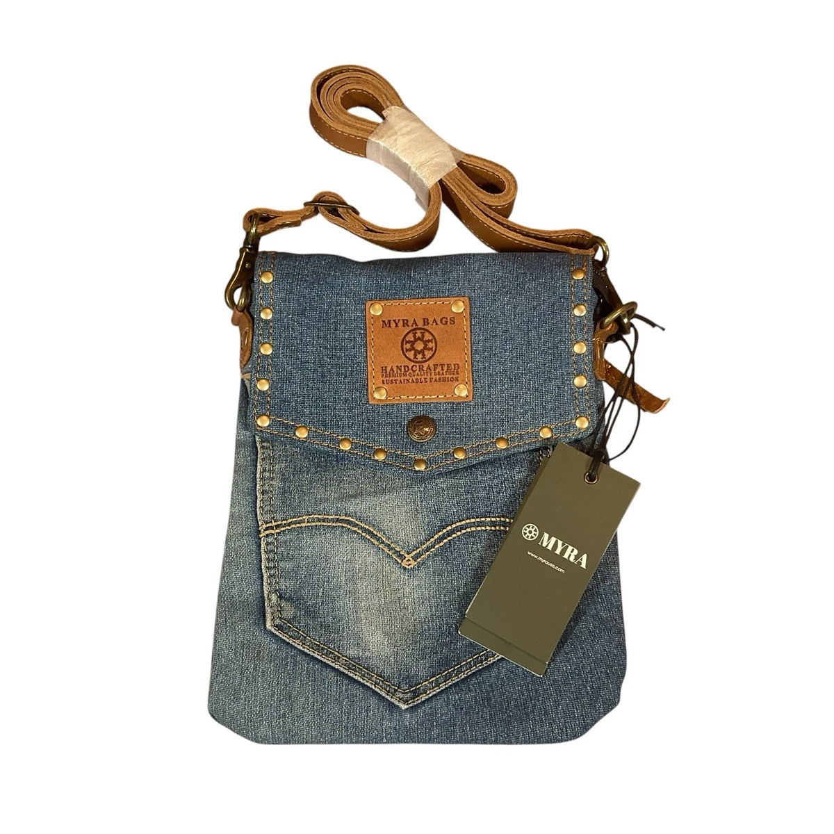Myra Blue Bags & Handbags Leather Exterior for Women for  display picture 2