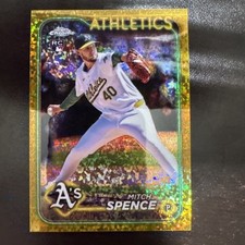 2024 Topps Chrome Update Gold Mini-Diamond Refractor /50 Mitch Spence Rookie RC