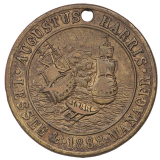 1888 THE ARMADA DRURY LANE THEATRE TOKEN