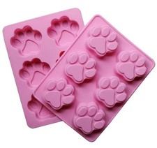 6-Cavity Dog Paw Silicone Cake Mold