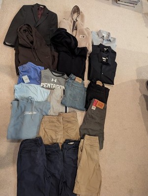 Boys 21 Pc Name Brand Clothing Lot Great Condition, Hollister, Calvin Klein+++