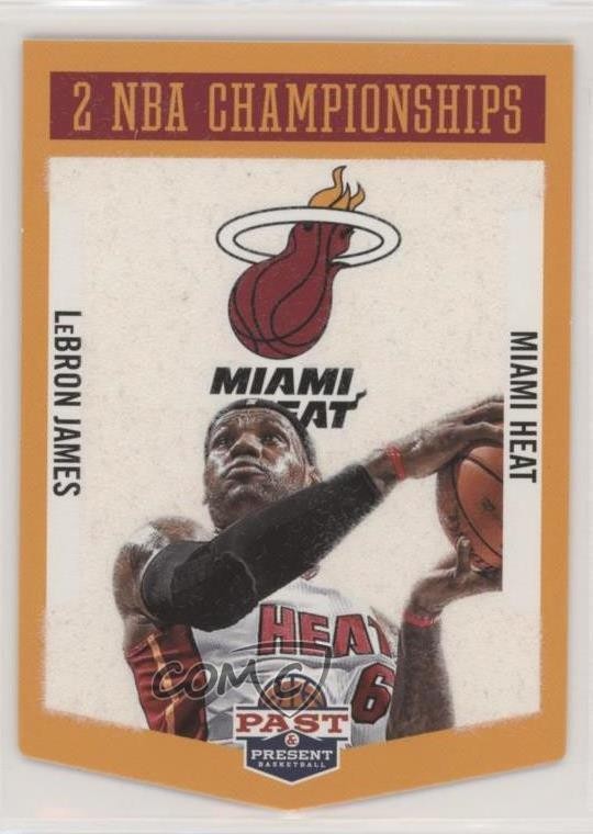 2012-13 Panini Past & Present Winning Touch Banners LeBron James #18
