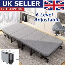 Folding Single Bed Fold Up Portable Guest Sleeper Rollaway Steel Framed Portable