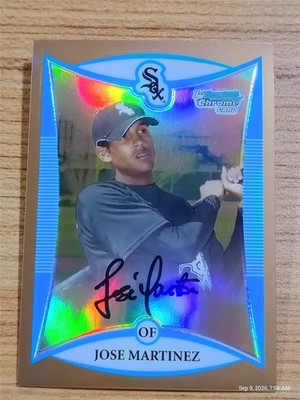 2008 Bowman Chrome JOSE MARTINEZ WHITE SOX GOLD Refractor /50 BCP179 SHARP NMMT