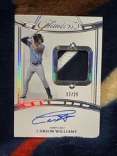 Carson Williams 2024 Panini Flawless Patch On Card Auto #FSM-CW /25 Rays