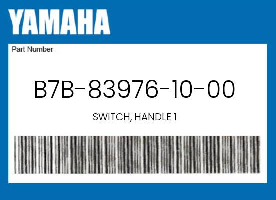 Yamaha Genuine Switch, Handle 1 - B7B-83976-10-00
