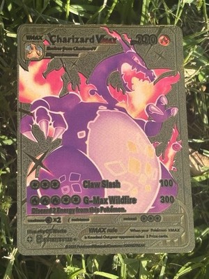 Pokemon TCG Charizard VMAX 330 HP Full Art Gold Foil Pokemon Card VMAX