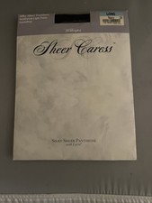 Worthington Silky Sheer Size Long Navy Reinforced Top Sandalfoot Panty Hose