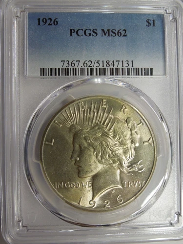 PCGS MS 62 1926 Peace Dollar