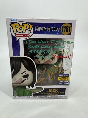 Funko Pop! Black Clover - Jack #1181 Signed Justin Cook Genuine COA