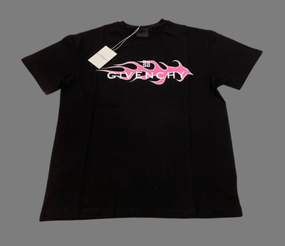 Givenchy Paris Black Cotton T-Shirt Men s Short Sleeve Tee XLarge