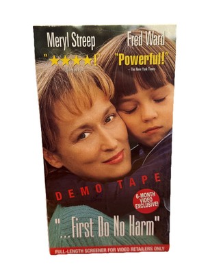 First Do No Harm Demo Promo Screener VHS Sealed Meryl Streep 1997