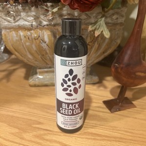 Zhou Organic Black Seed Oil 8oz. 100% pure virgin cold pressed . Exp. 06/2027. 
