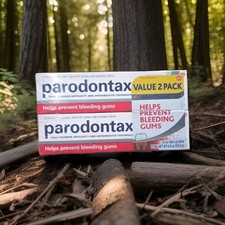 2 Pack Parodontax Teeth Whitening Toothpaste Helps Prevent Bleeding Gums 3.4 Oz