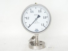Wika Pressure Gauge EN 837-1 Mounted Diaphragm Seal 0...+1 Barg 9226.01 990.26 / New