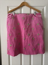 Vintage Lilly Pulitzer Embroidered Corduroy Skirt - Size 16 - NWT