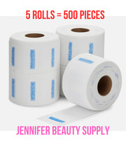 500 Pack Barber Neck Strips Neckbands Paper Roll, Barbershop Supplies, 2.4x11"