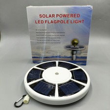 Solar Powered Flag Pole Light 26 LED Auto Active Super Bright Waterproof US