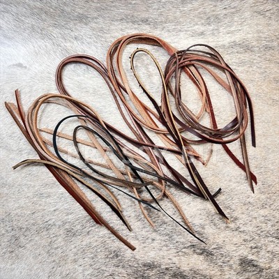 Brassy Bit Tack Leather Repair Strings Bundle