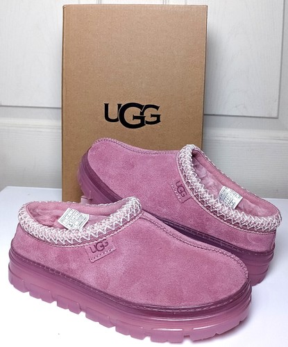 New Women's 100% UGG Brand Tasman Clear Shoes Slippers Sandals Horizon Pink  | eBay