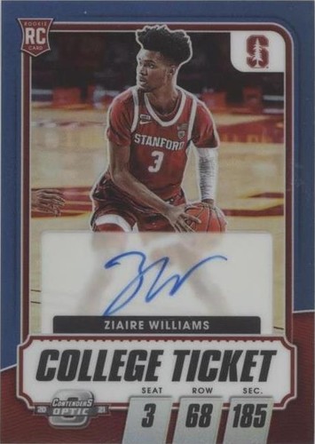 Ziaire Williams 2021 Chronicles Donruss Optic Draft Picks #216