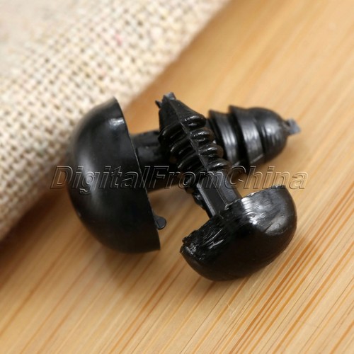 50X 15mm Plástico Triángulo Nariz de Seguridad Sin Espaldas para Oso de Peluche Animal Juguete - Imagen 6 de 7