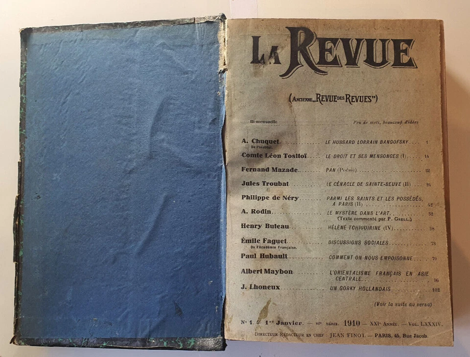 COLLECTIF-LOT de 16 : LA REVUE (ancienne revue des revues) - de 1907 à 1920 - Photo 4/4
