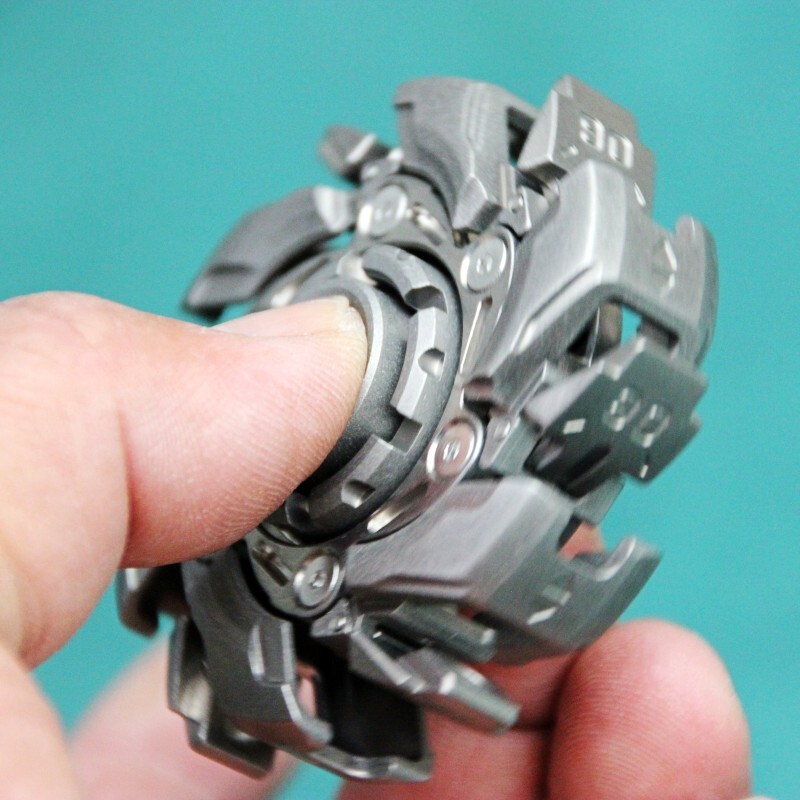 Grumpy 03 Fidget Spinner Pillbug Titanium EDC Beetle Finger