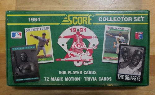1991 SCORE BASEBALL FACTORY SEALED SET  900 CARDS & 72 MAGIC MOTION TRIVIA CARDS