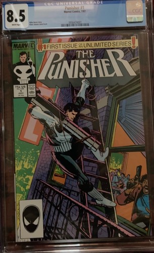 The Punisher 1 CGC 8.5 First Solo Series 1987 Classic Copper Age Book Looks Nice