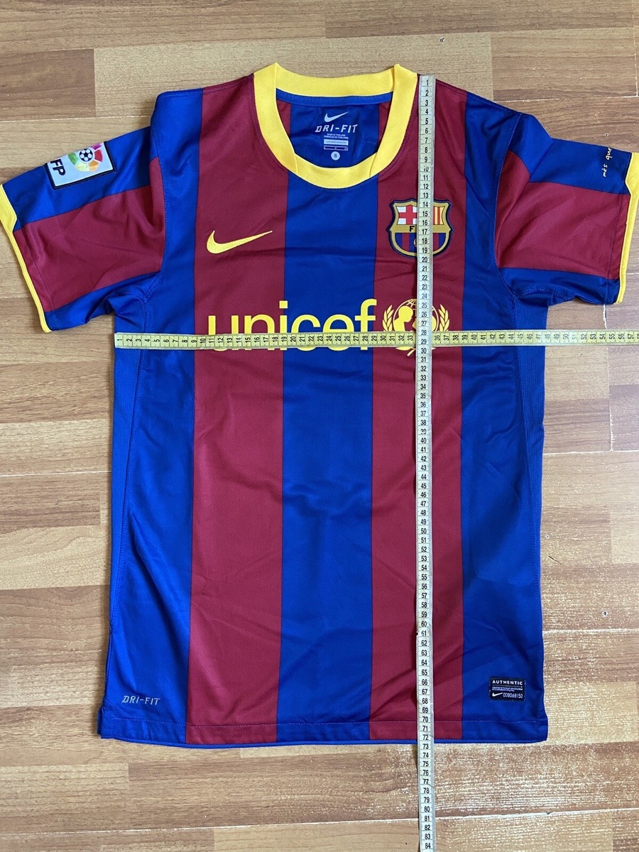 BARCELONA 2010 2011 HOME SHIRT JERSEY NIKE 382354-486 sz S MEN #10