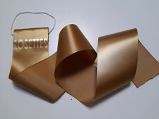 Rosette display holder ribbon gold  1m length 