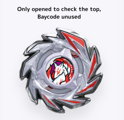 Beyblade X CX-06 Booster Fox Brush CX-06-01 J9-70GR#Beycode Unused