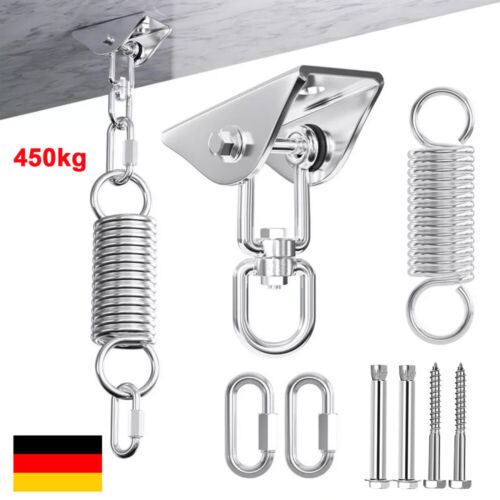 Ceiling Hook with Spring Stainless Steel Ceiling Mount Ceiling Bracket 450KG Hanging Chair