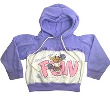 Vintage Kids Toddler Hoodie 1984 Get Along Gang Sweatshirt Pullover Top Size 2T