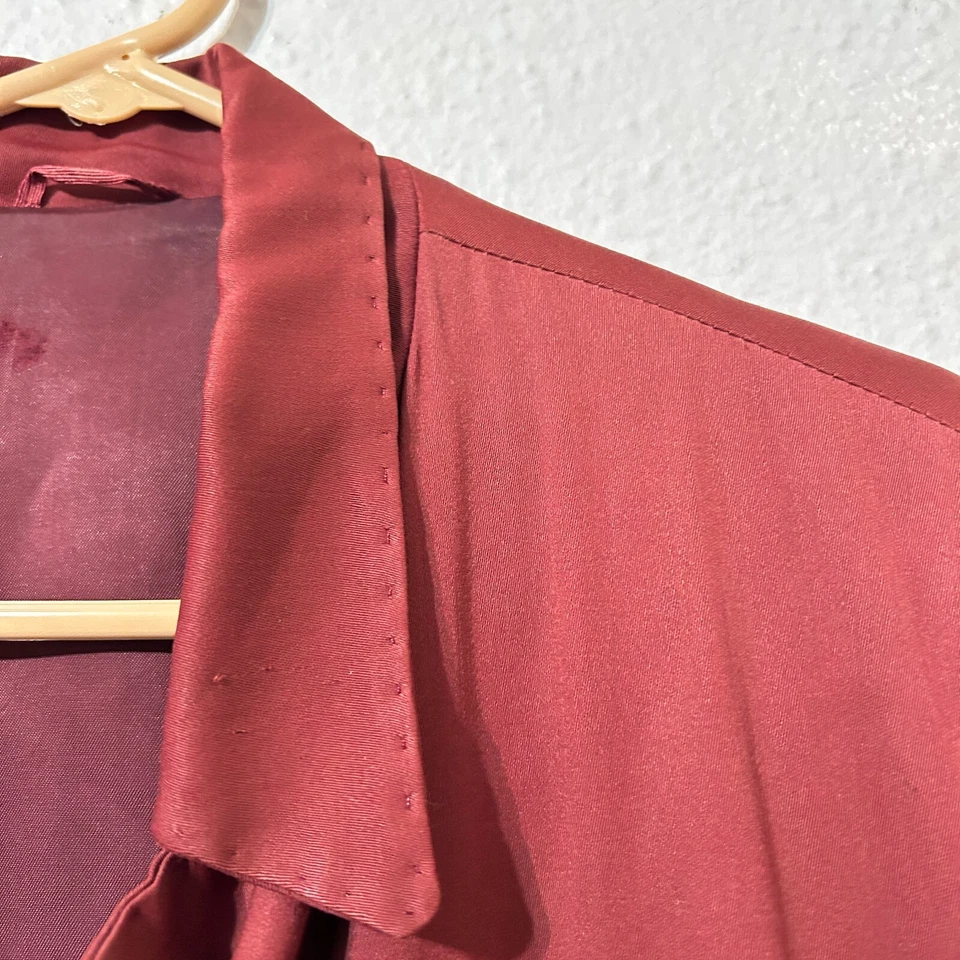 Chaqueta De Colección Años 50 Para Hombres Grande Rayón Gabardina Hollywood Medio Cinturón Rockabilly VLV Foto 2 de 4