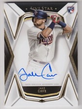 2019 TOPPS FIVE STAR JAKE CAVE RC ROOKIE AUTO AUTOGRAPH CARD #FSA-JC