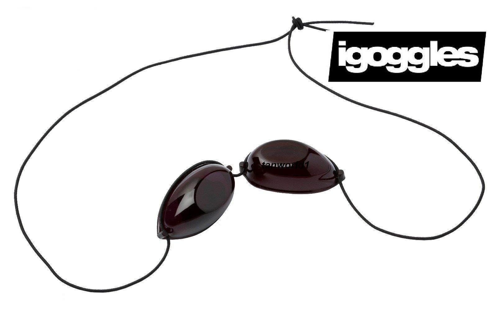 Sunbed Goggles UV Eye Protection for indoor outdoor tanning with elastic Iggogle Hoog gewaardeerd