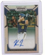 2019 Panini Prizm Korey Lee Silver Prizm Auto Card California