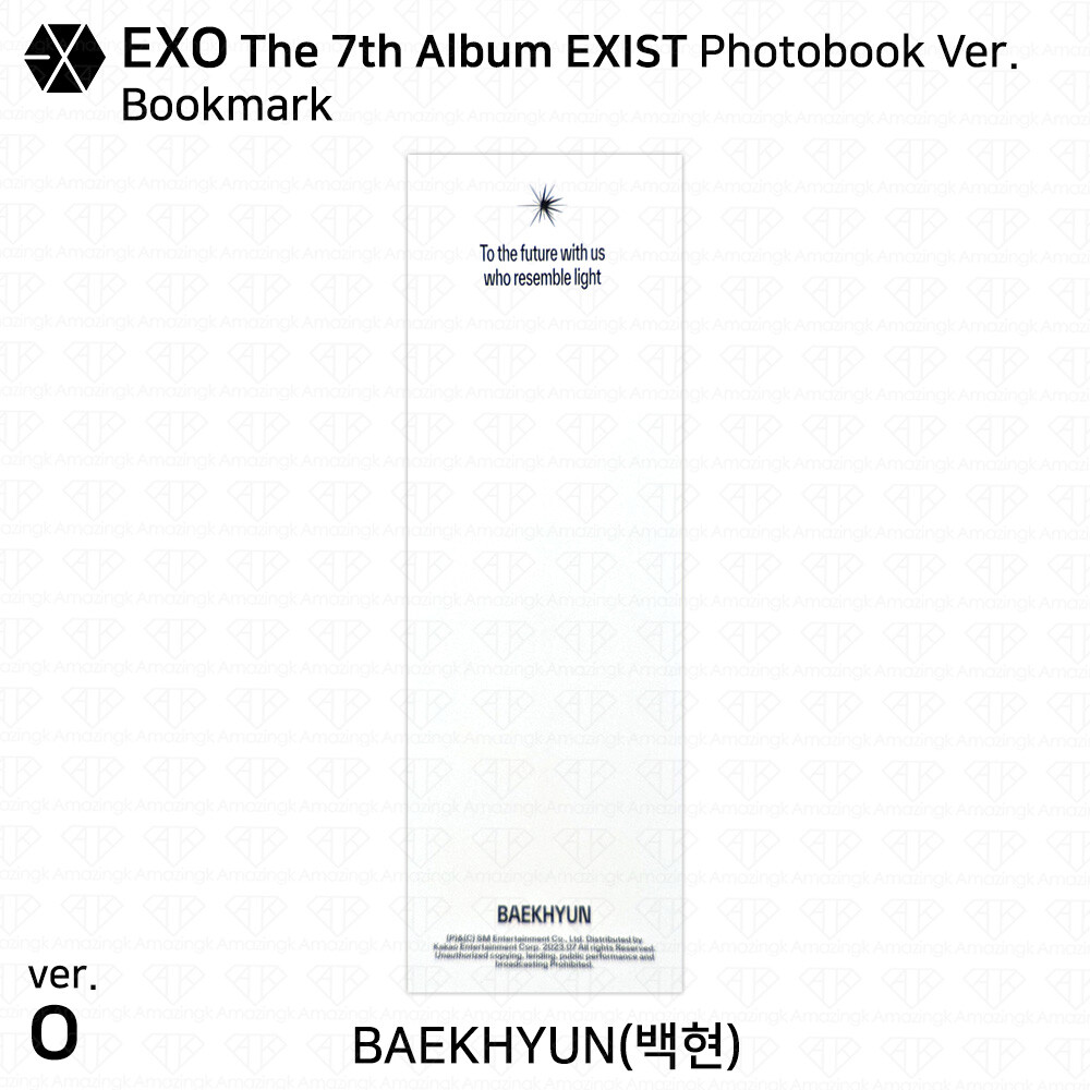 EXO The 7th Album EXIST Photobook Ver Official Photocard Bookmark