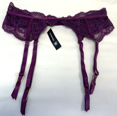 NEU! Ann Summers Strapsgürtel UK4-6 UK8-10 UK12-14 lila Blumen Spitze