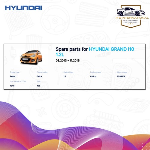 Hyundai front door protective strip right side for grand i10 2013-16 87722B4000 - Picture 5 of 5